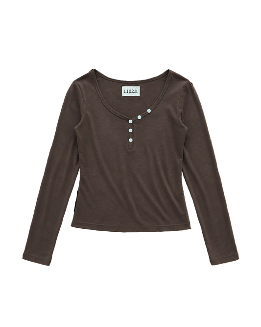 Butter Tencel Longsleeve — Mocha
