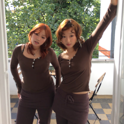 Skirt Sweatpants — Mocha