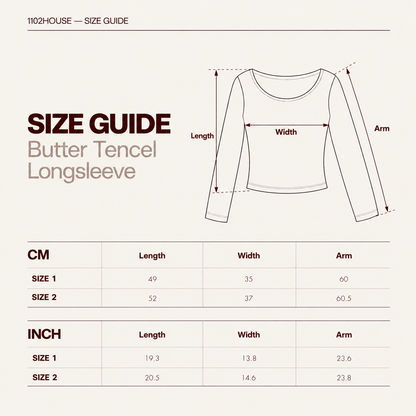 Butter Tencel Longsleeve — Mocha