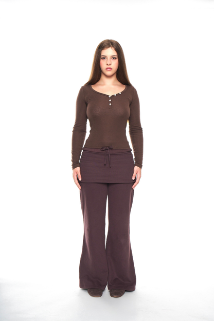 Butter Tencel Longsleeve — Mocha